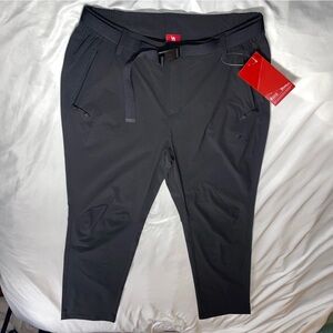 Camel Crown Women’s XL Black Quick Dry Pants, Belted w/ Pockets Outdoor Hiking
